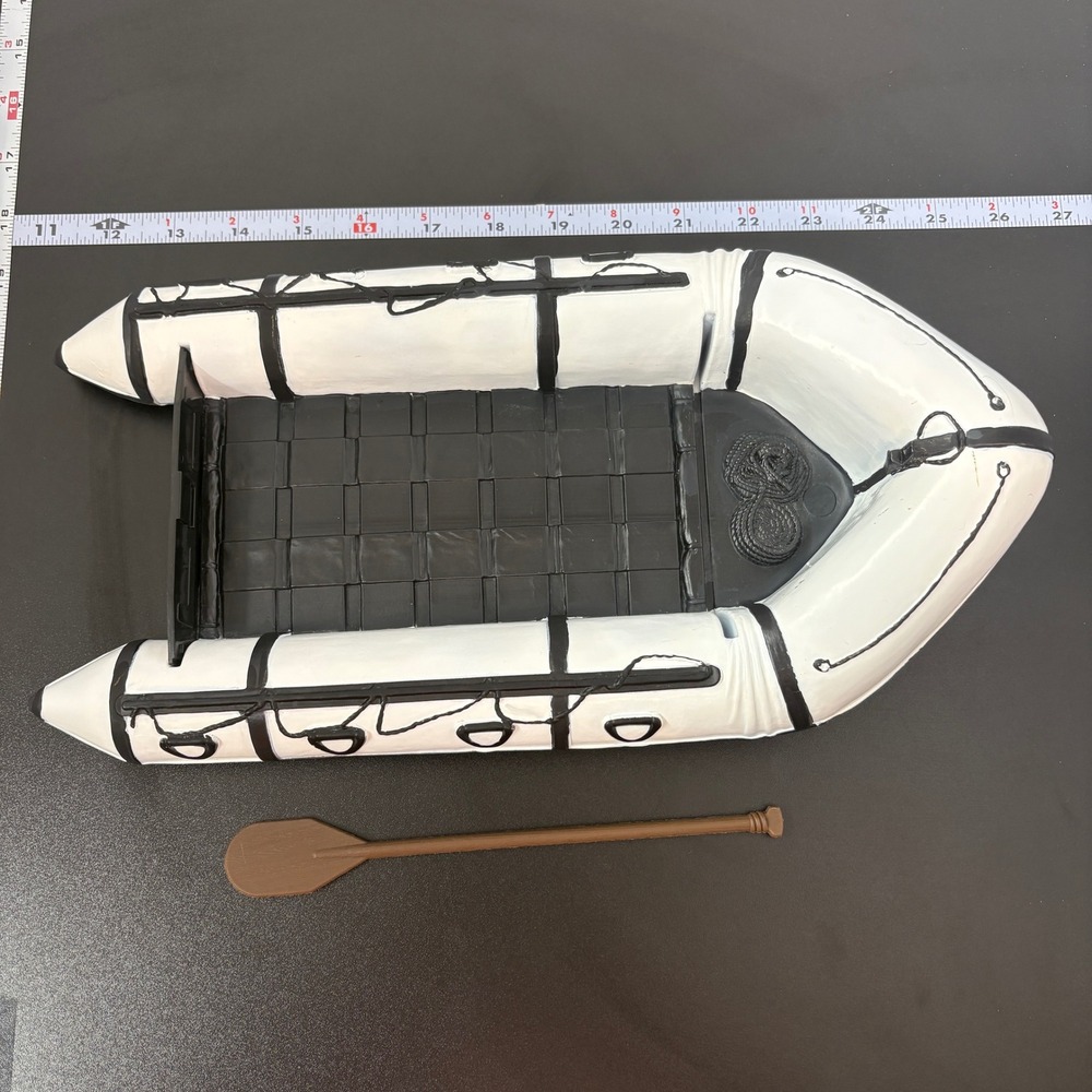 GI Joe Arctic Warfare Zodiac Action Figure Inflatable Raft Accessory White Black